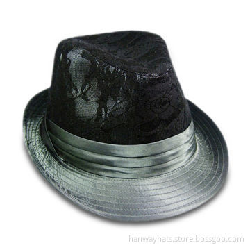 Women's Lace Fedora Hat, All Colors are Available